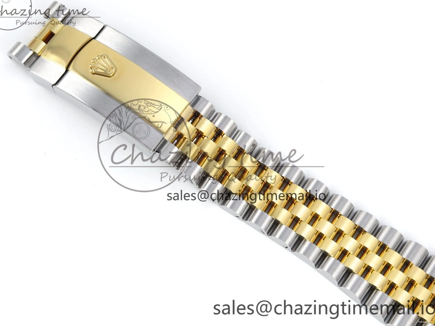 Best Stick YG 126233 EWEF SS on Textured Jubilee A3235 Bracelet 36 Marker YG Edition DateJust Dial 0510